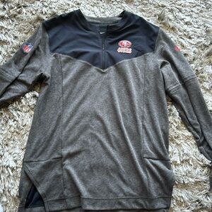 Nike 49ers sideline collection. Medium no collar quarter zip.